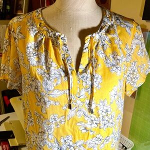 LIZ CLAIBORNE Floral Print Blouse NWOT